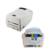 Impressora de etiquetas de cuidado de transferência térmica de interface térmica preto e branco cp 2140